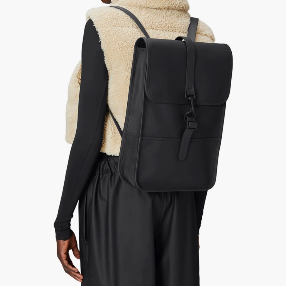 Rains Black Backpack